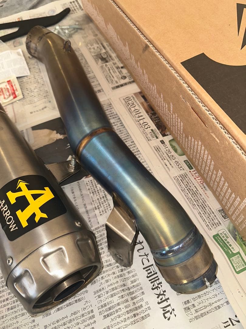 ARROW PRO-RACE ZX10R RS型　セミフルエキマフラー