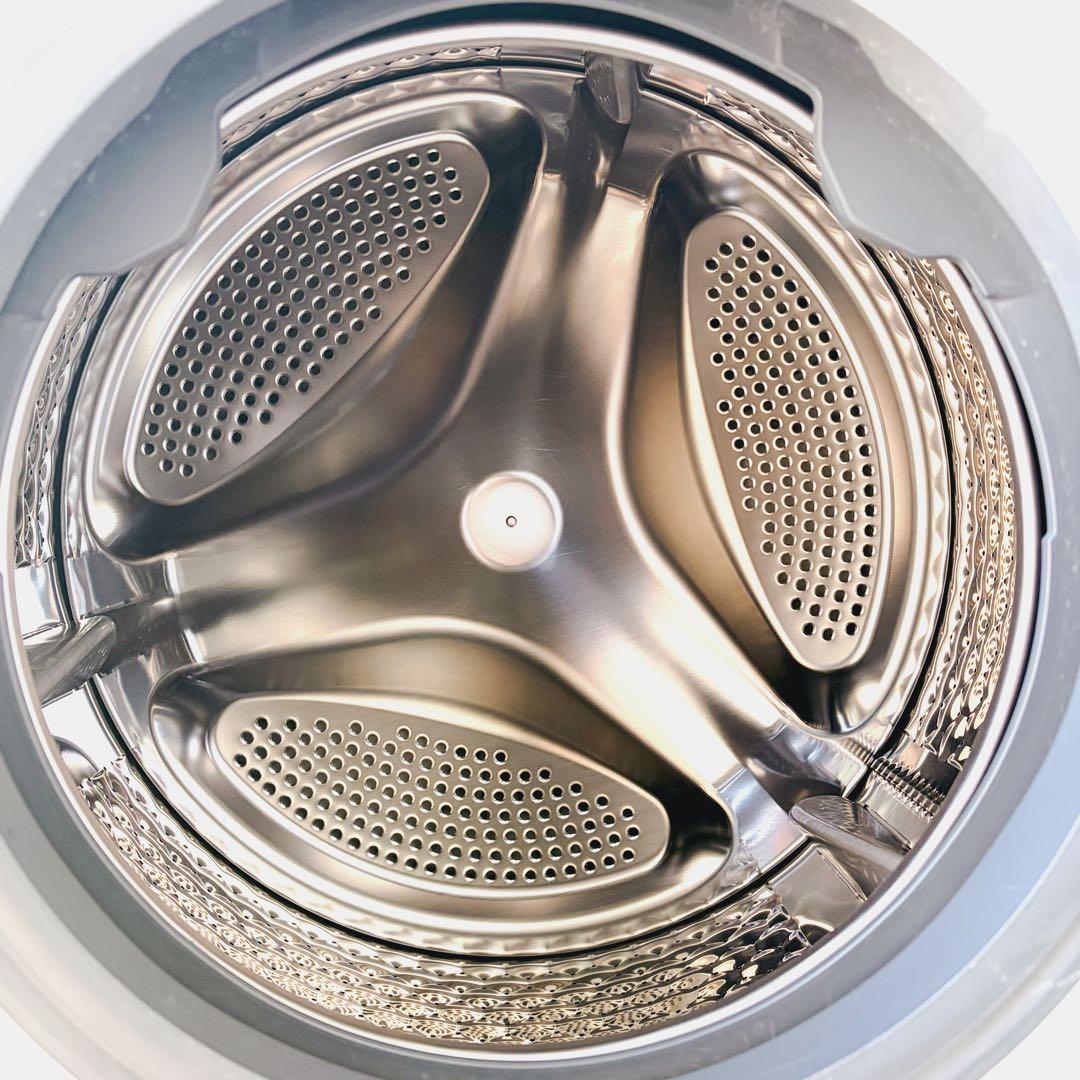 運搬取付無料！ホワイト純正IRIS静音コンパクトスリムドラム式洗濯機！完動超美品