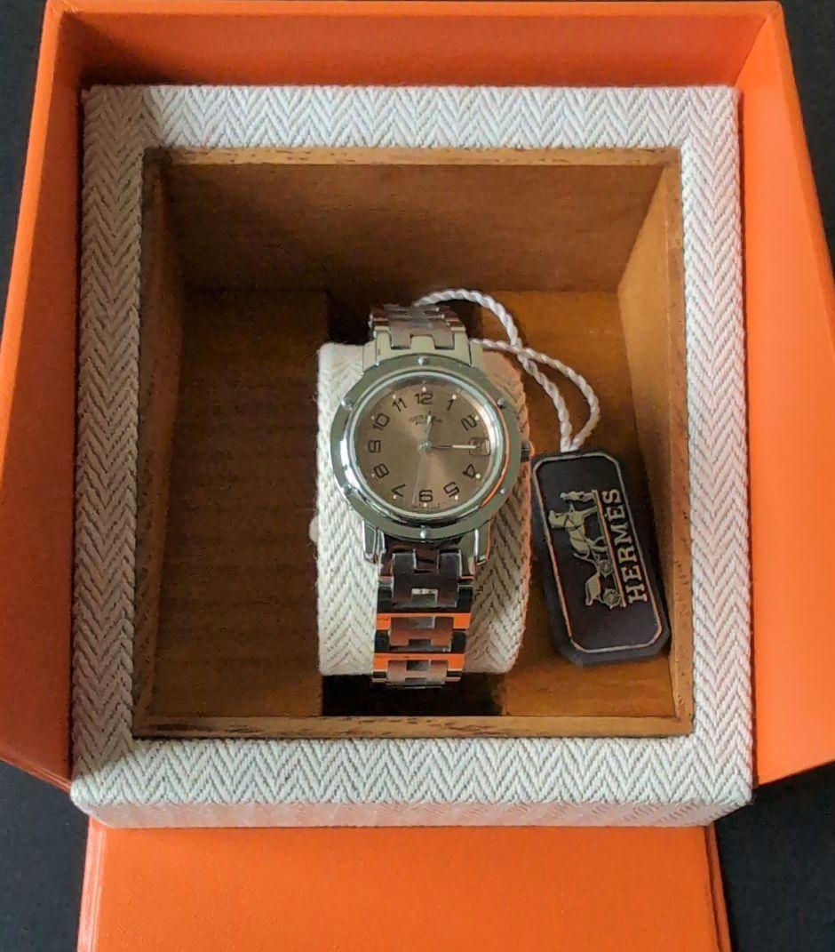 HERMES クリッパー 　ピンクゴールド