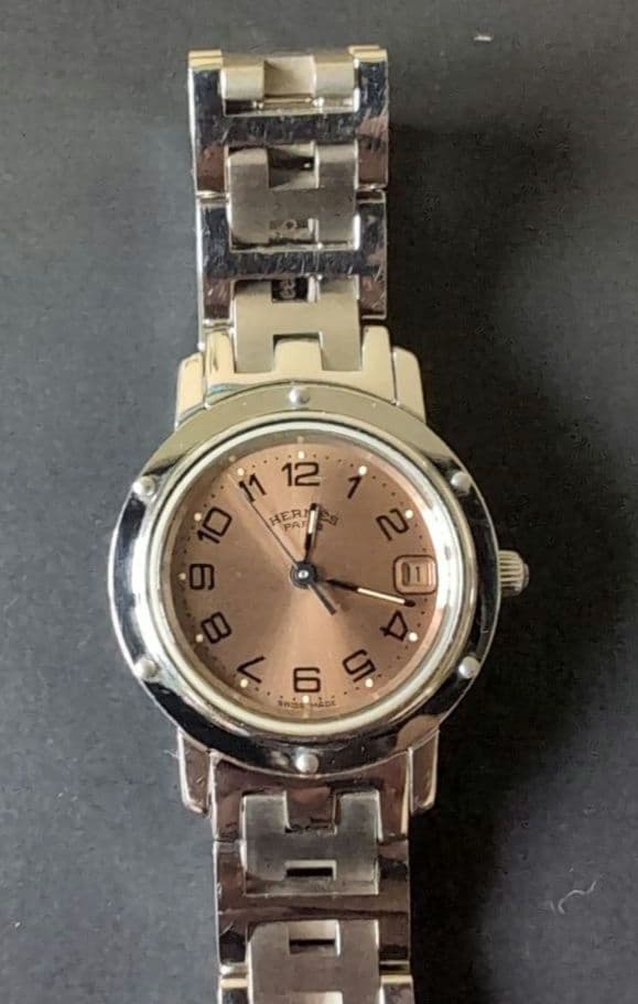 HERMES クリッパー 　ピンクゴールド