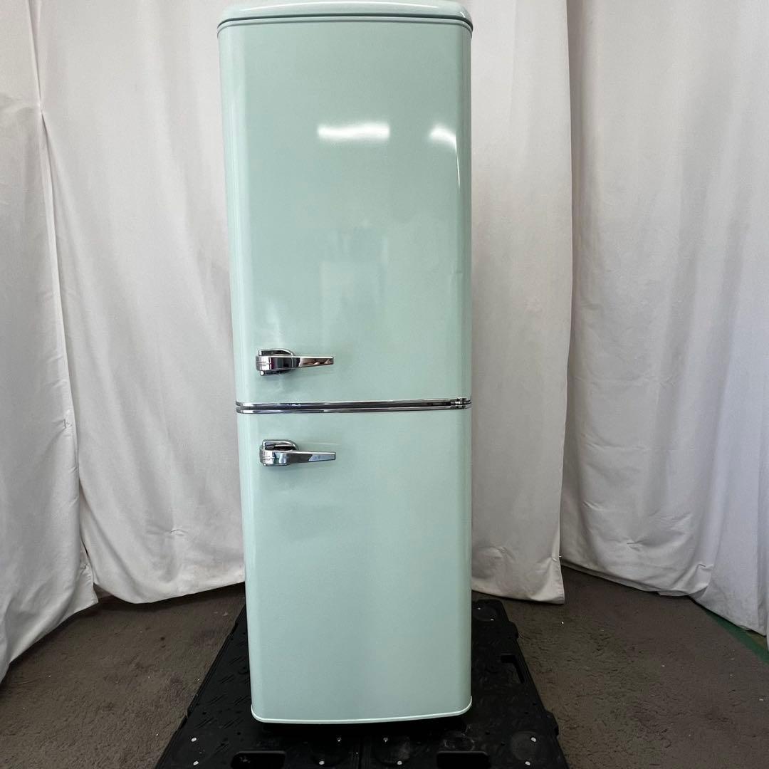 128❤️　冷蔵庫　小型　一人暮らし　レトロ　お洒落　スリム　安い　中古　設置無料