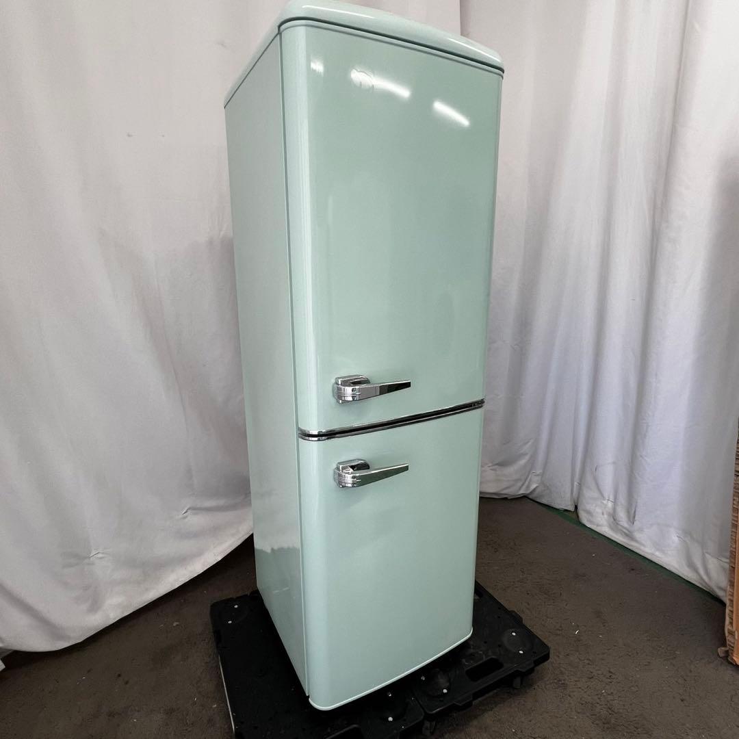 128❤️　冷蔵庫　小型　一人暮らし　レトロ　お洒落　スリム　安い　中古　設置無料