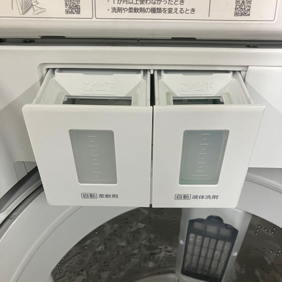 3345 Panasonic 縦型洗濯機 NA-FA10K3 本体 ホワイト 白