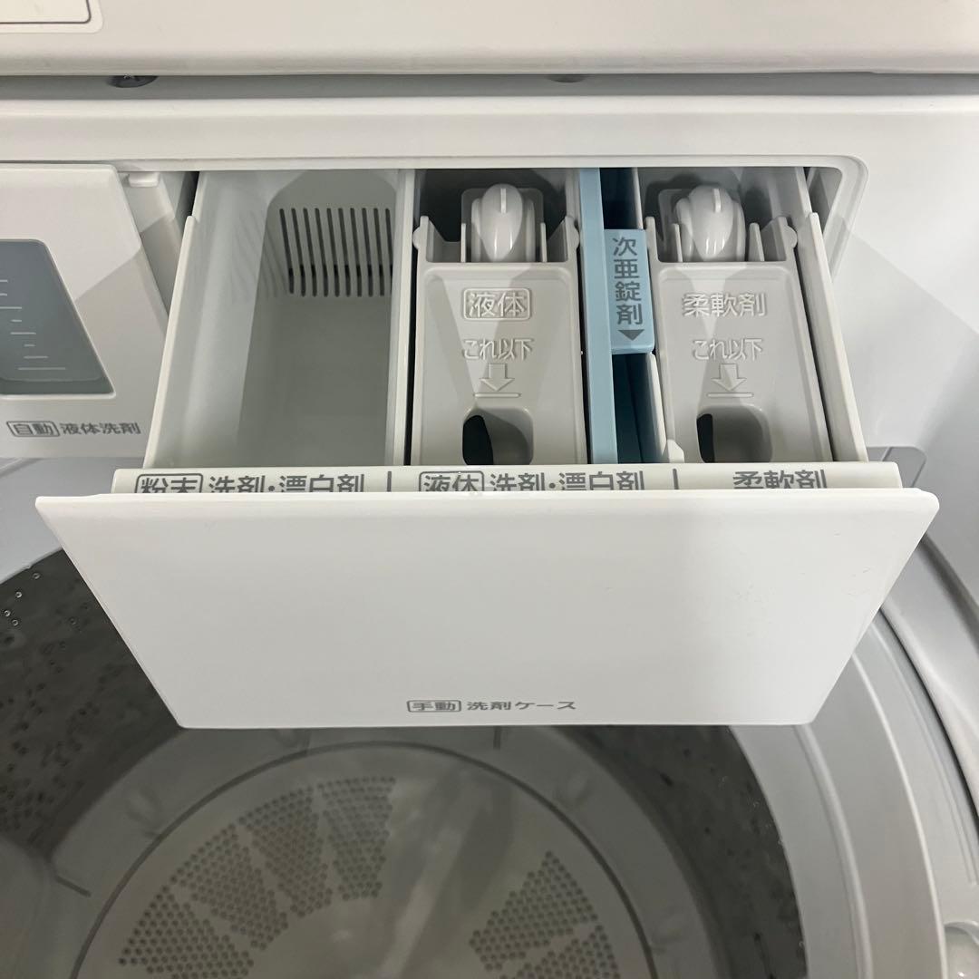 3345 Panasonic 縦型洗濯機 NA-FA10K3 本体 ホワイト 白