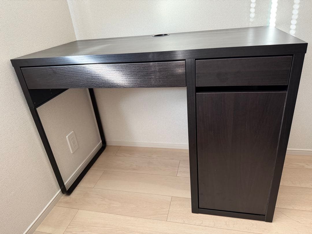 イケア デスク 机 MICKE ミッケ　ダークブラウン