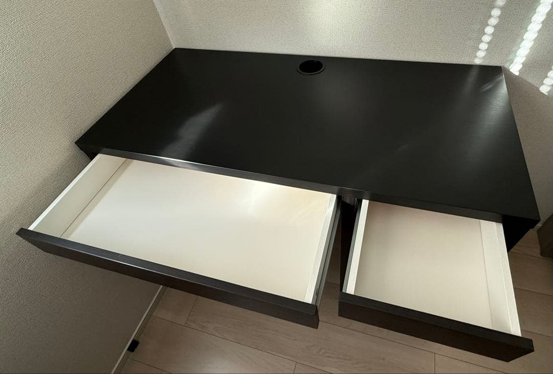 イケア デスク 机 MICKE ミッケ　ダークブラウン