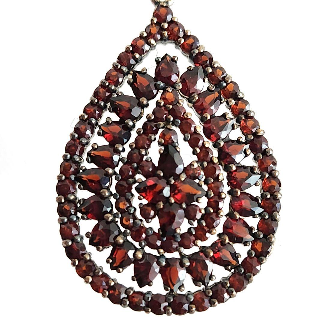 ボヘミアン ガーネット シルバー925 ペンダントトップ