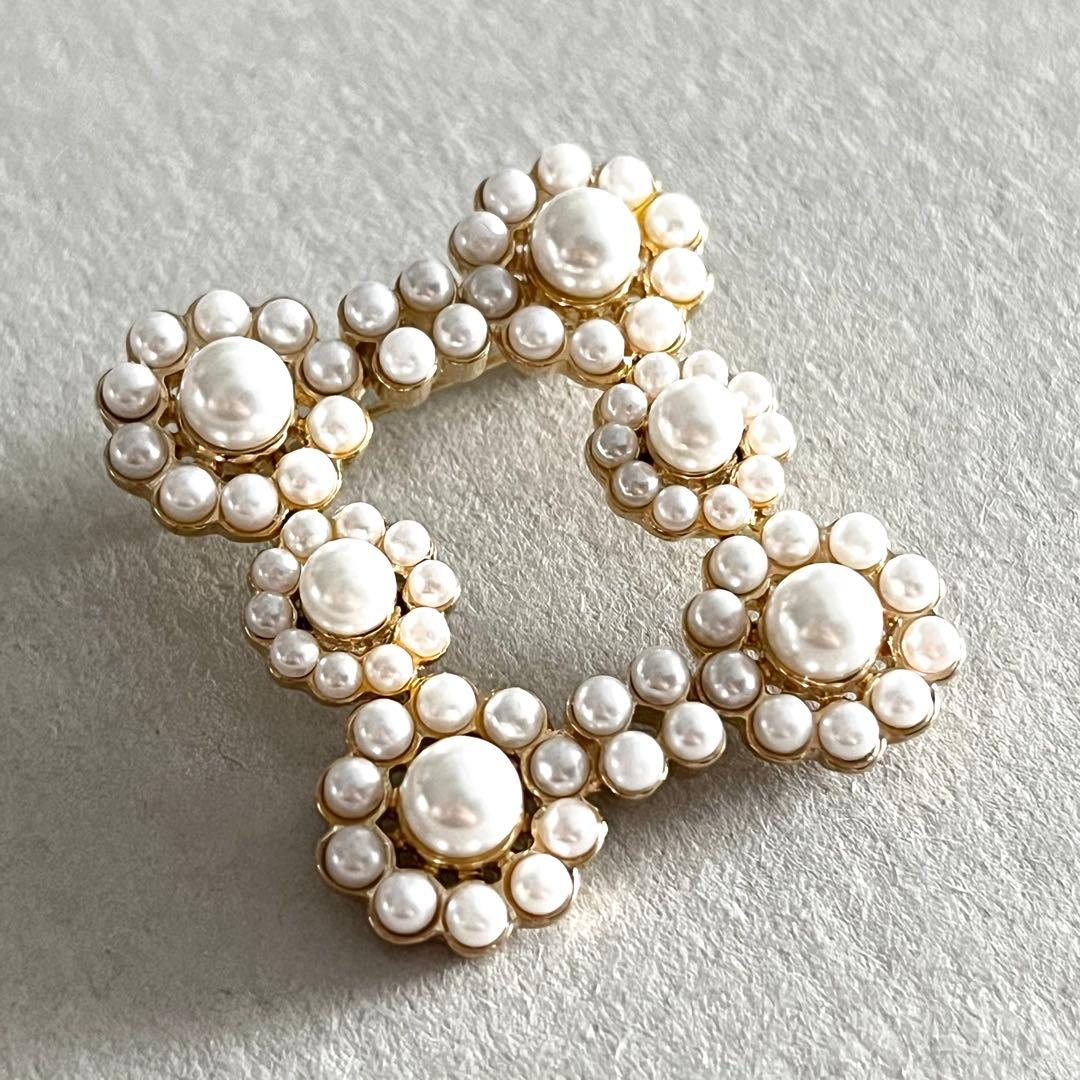 iris47／mimosa broochブローチ・ゴールド