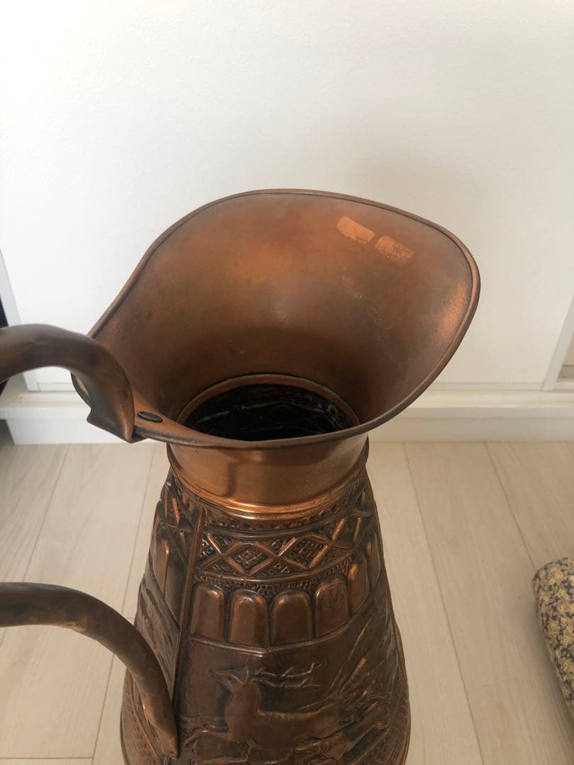 【お値下げ】銅　真鍮傘立て　イタリー製　ヴィテージ品