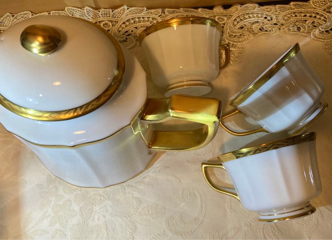 NORITAKE ダイヤモンド ノリタケポット金彩煙突 オルフェウス