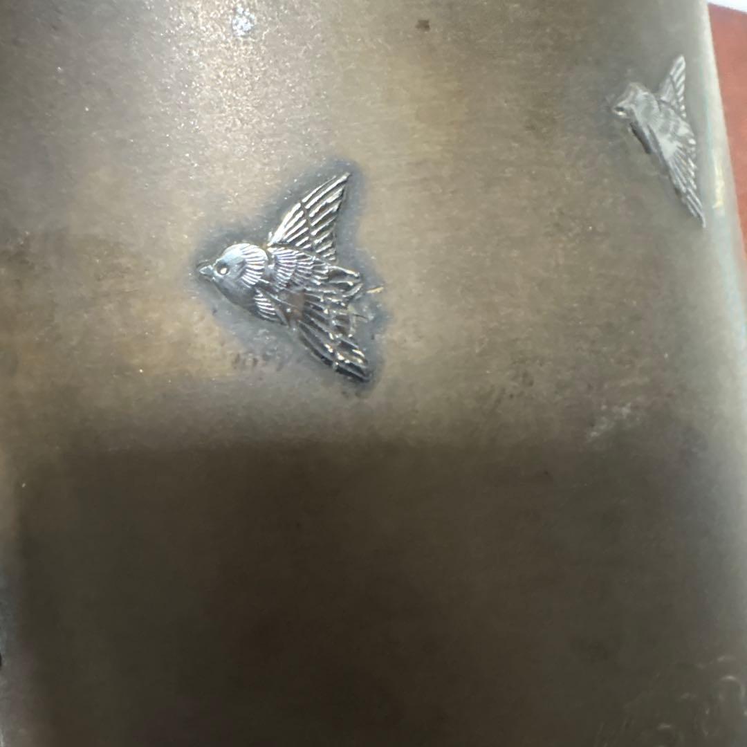 年代物 古董品 唐銅作物 金銀象嵌