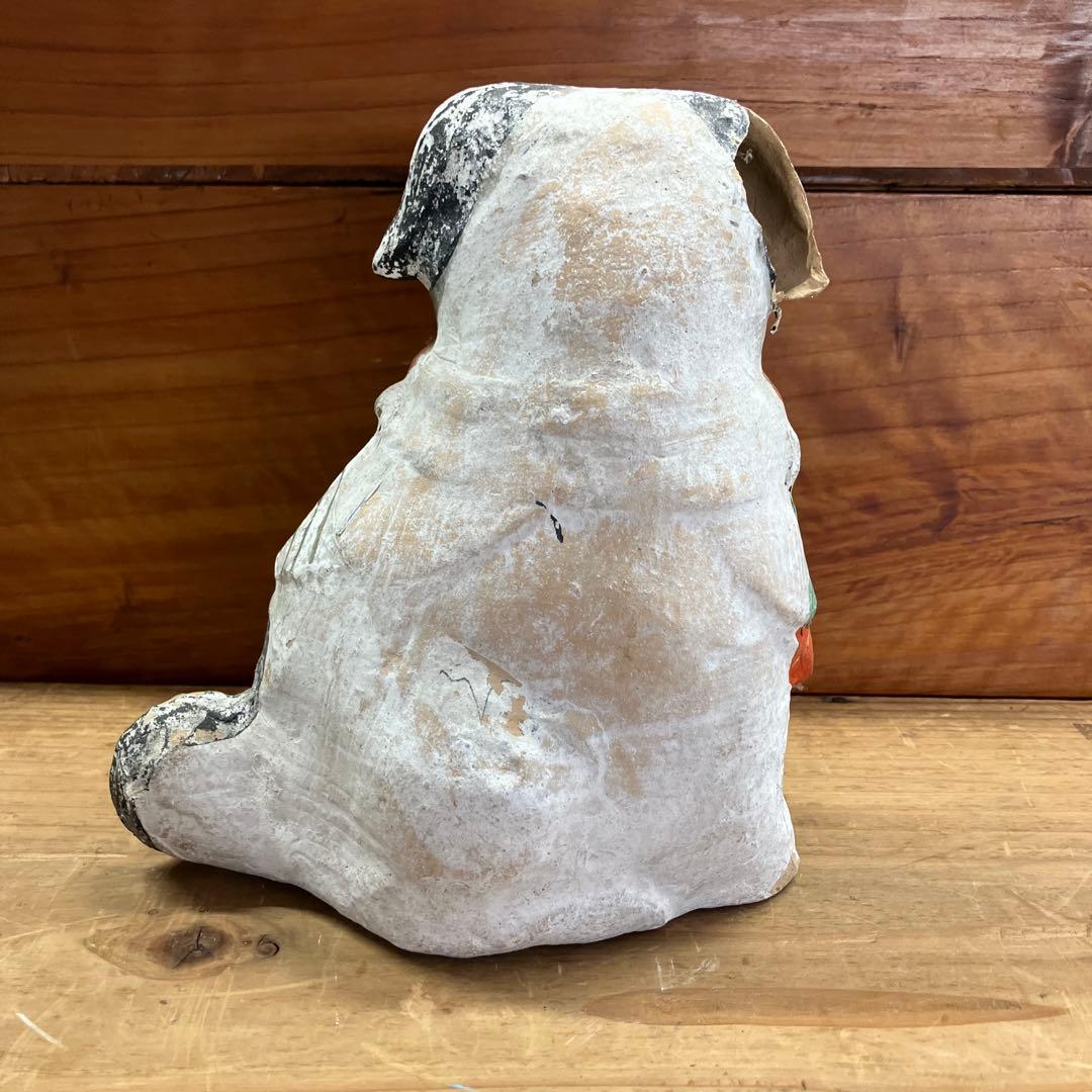 土人形　犬　縁起物　割れあり