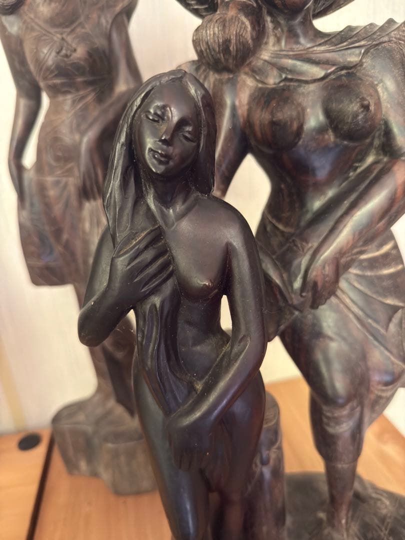 アジア雑貨　インド　置物　神様　レトロ雑貨　木彫り　仏　セット売　ヴィンテージ品