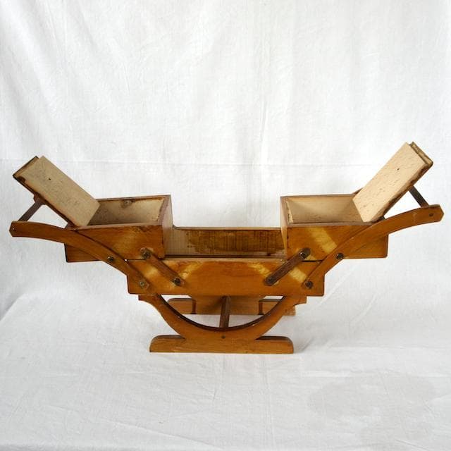 フランス製　アンティーク　ソーイングボックス