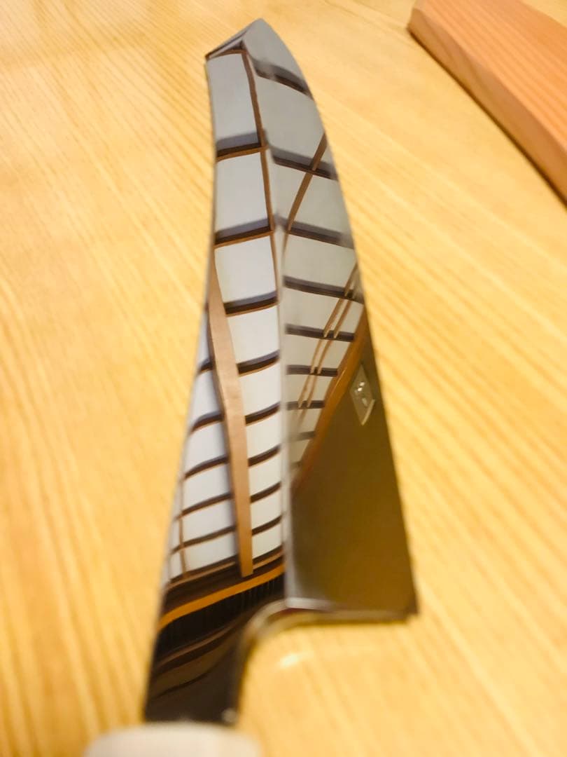 値下げ可★鏡面★反り有り★刃幅広仕様★切付柳刀包丁★尺一★新品未使用