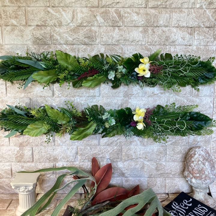 光触媒　人工観葉植物　ウォールグリーン　造花　アレンジ　フェイクグリーン6035