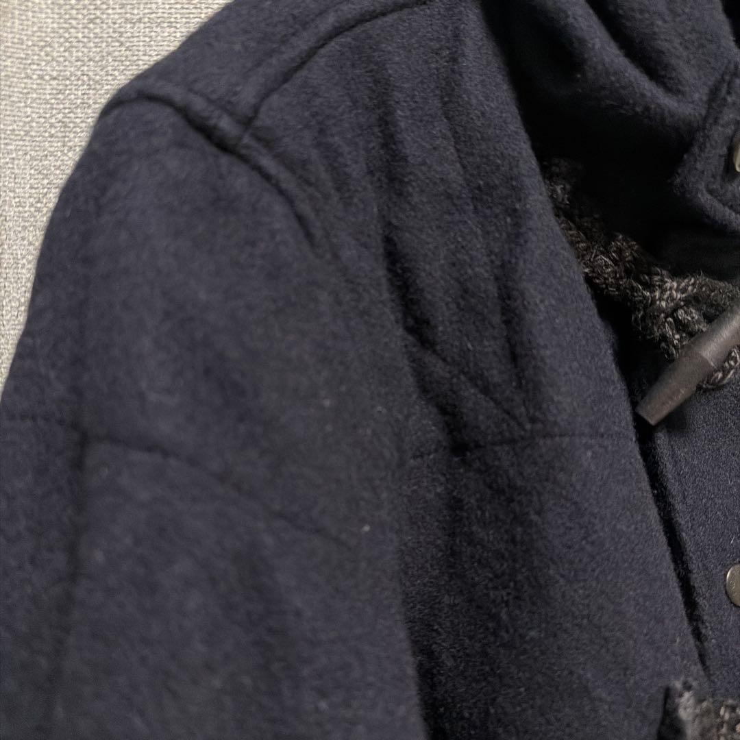 エンジニアードガーメンツ　 ダッフルコート 黒　フード付き