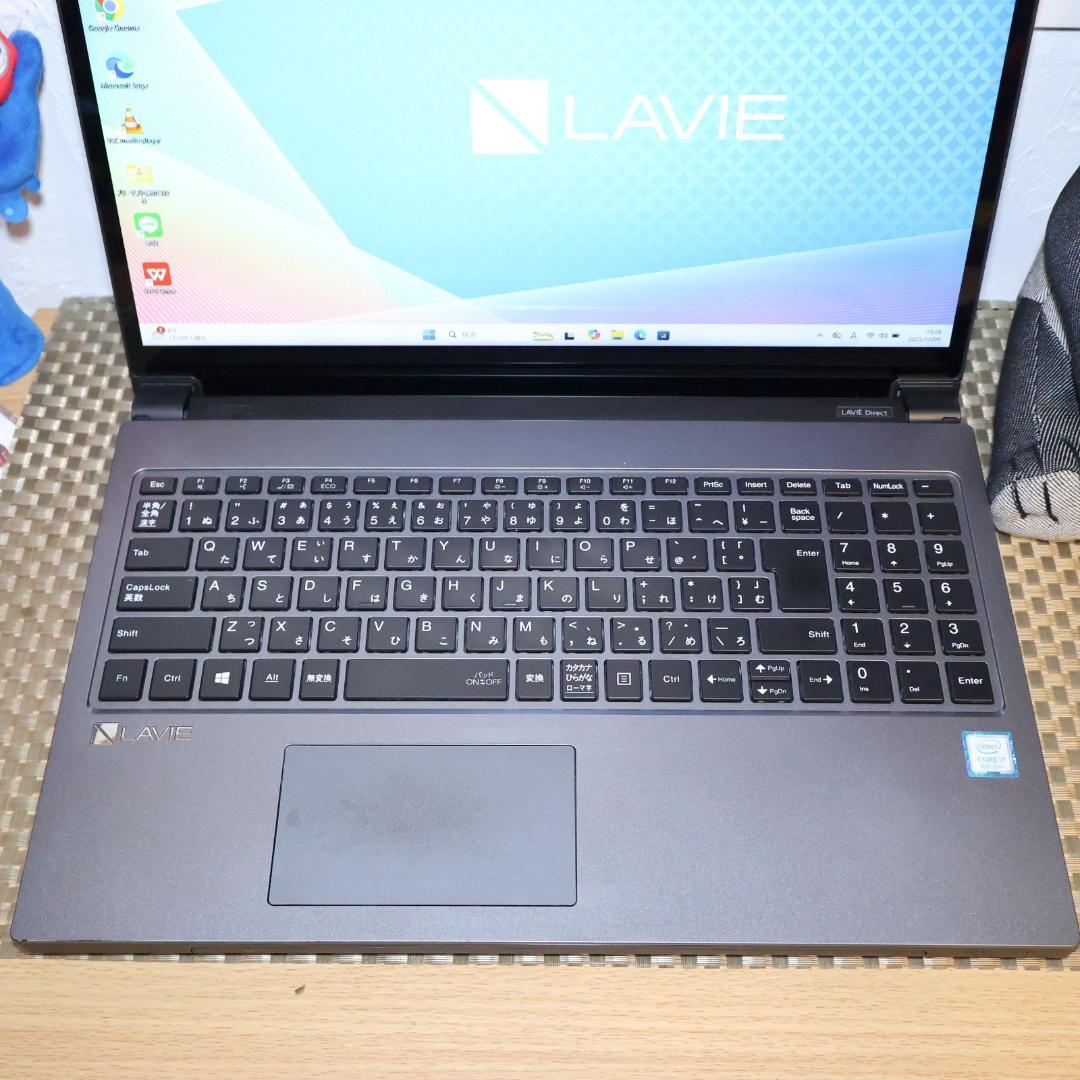 Win11公式対応Corei7/メ16G/高速SSD+HDD/BD/無線/カメラ