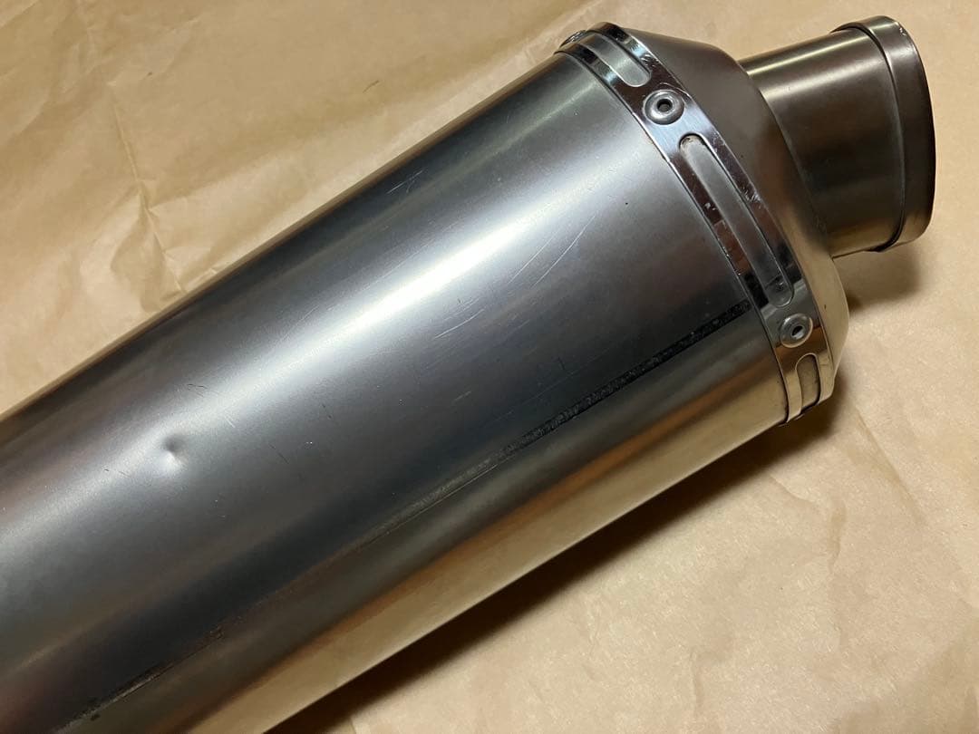 YZF−R1 5PW オーバー製　スリップオンマフラー　チタン