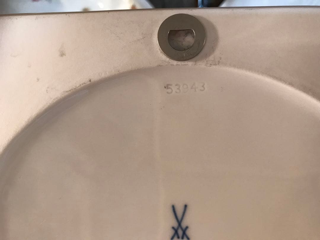 Meissenマイセン　ブルーオーキッド　陶板画