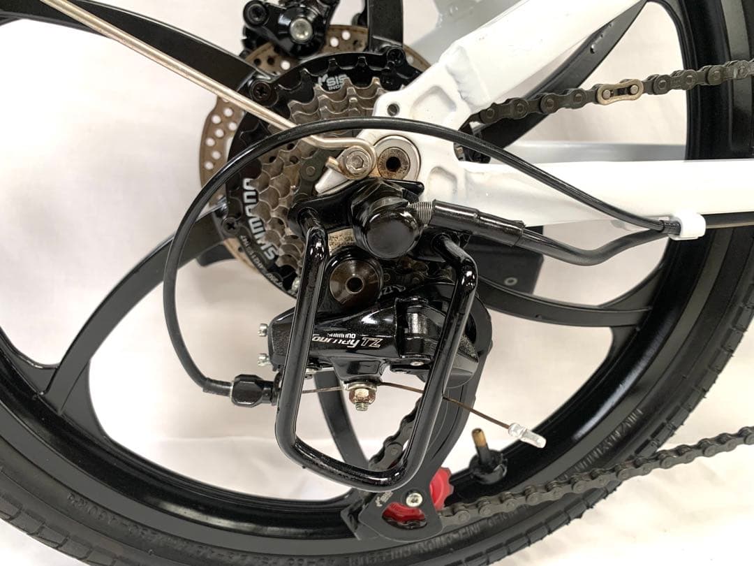 【即乘】送料無料 SAMEBIKEディスク式MTB折り畳み電動自転車 動作確認済