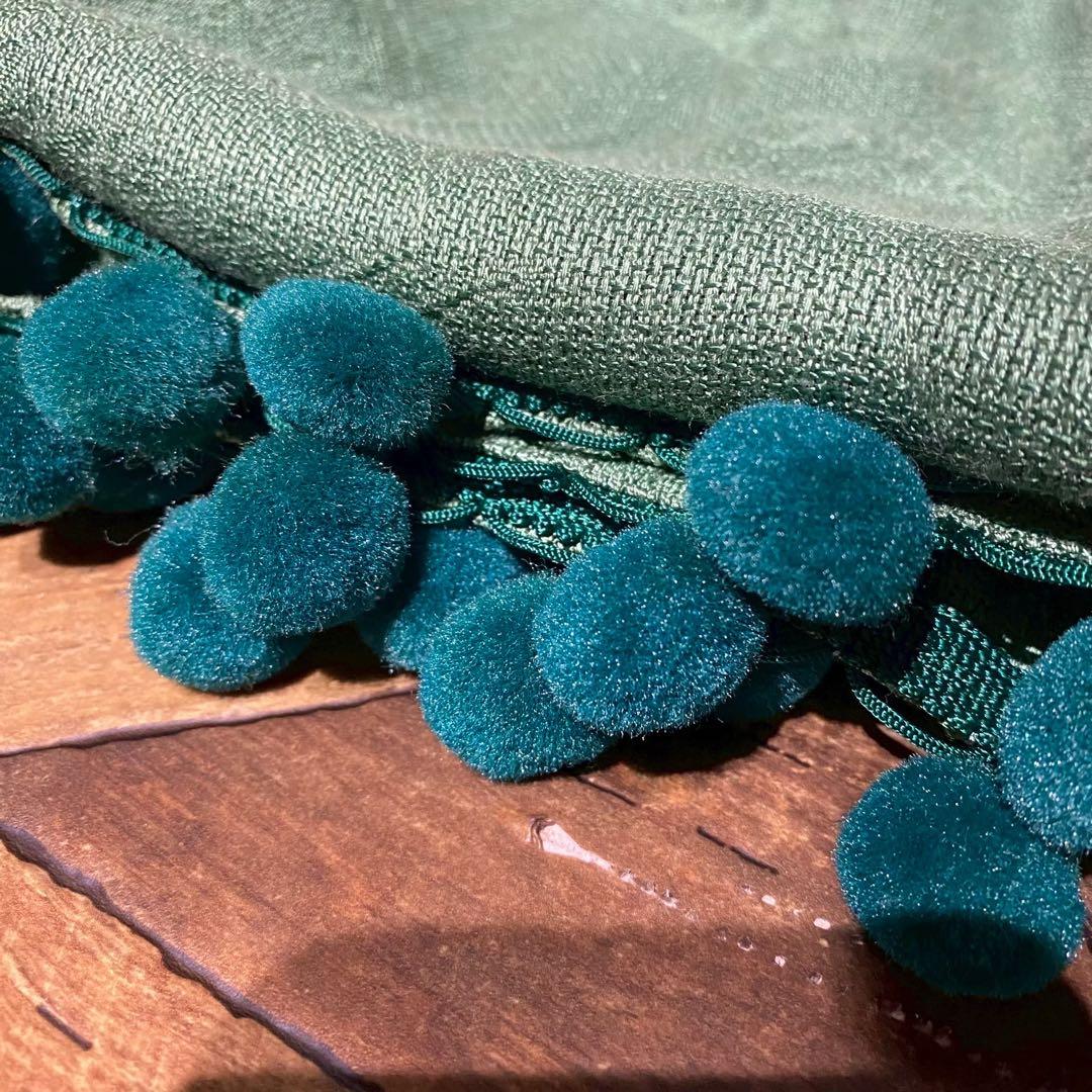 カーテン セット 緑 グリーン インテリア 昭和レトロ