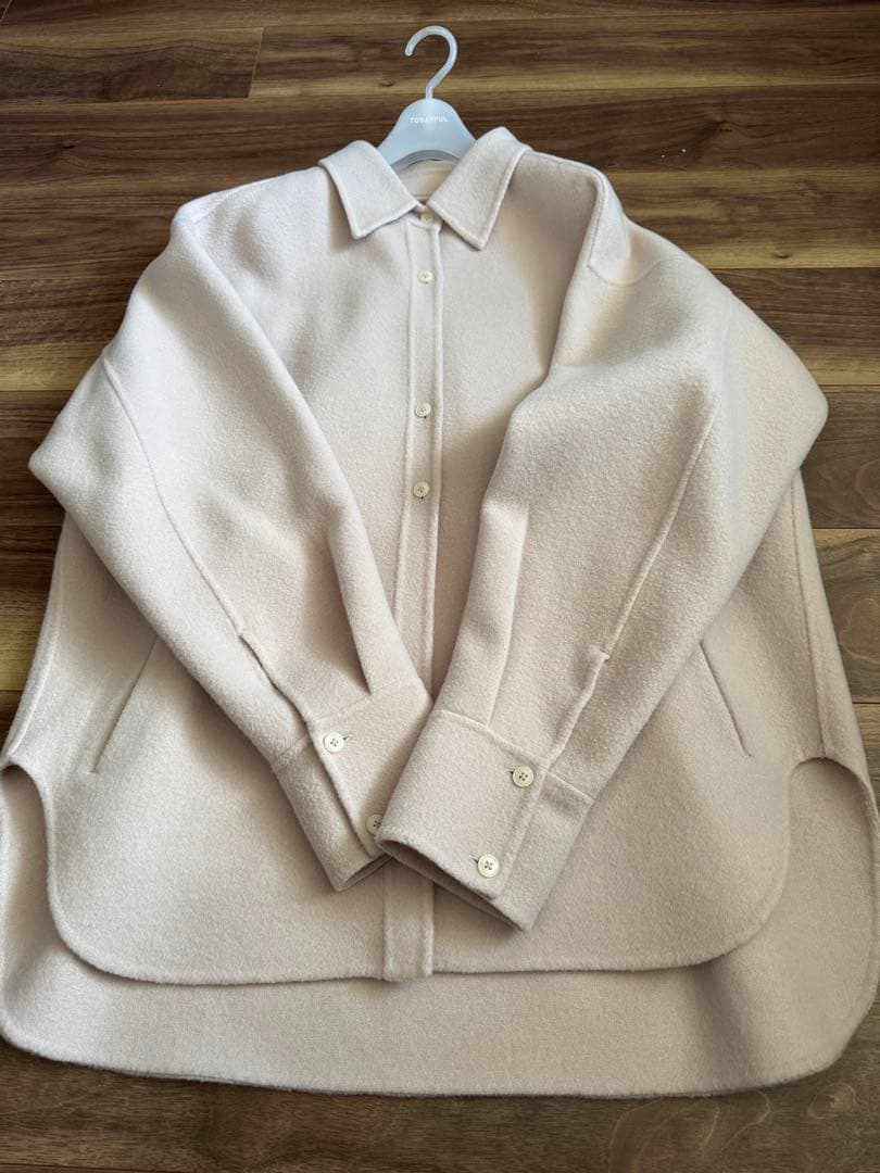 TODAYFUL Wool Shirts Jacket ベビーピンク　36