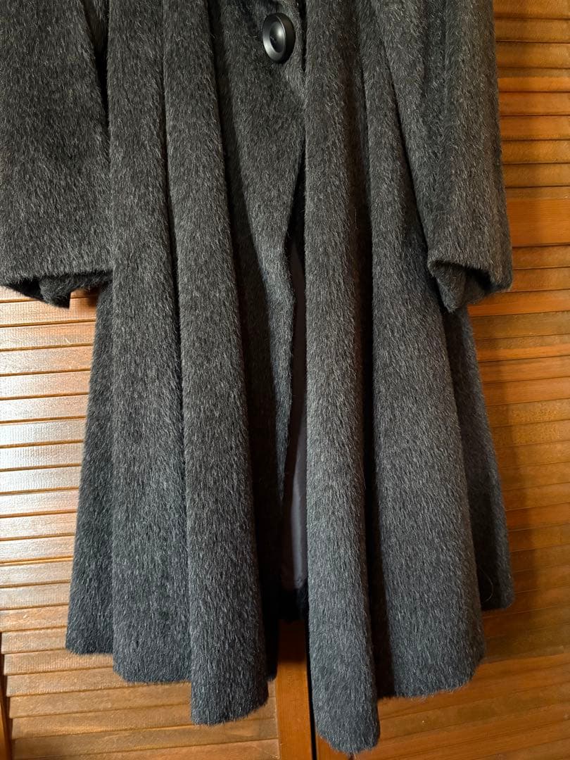 「新品未使用 」HIROKO KOSHINO 女優襟 アルパカ.ウールコート