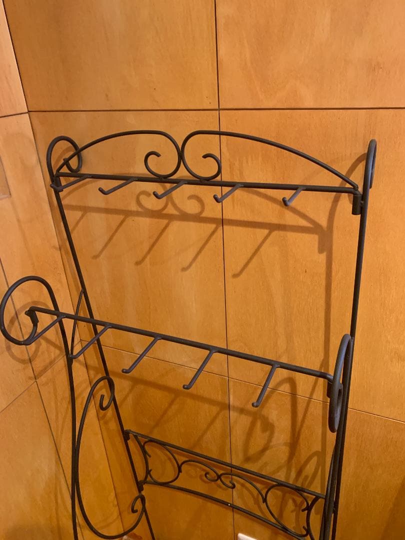 アイアンラック ペットリード ハンガー アンティーク調 ブラック ディスプレイ