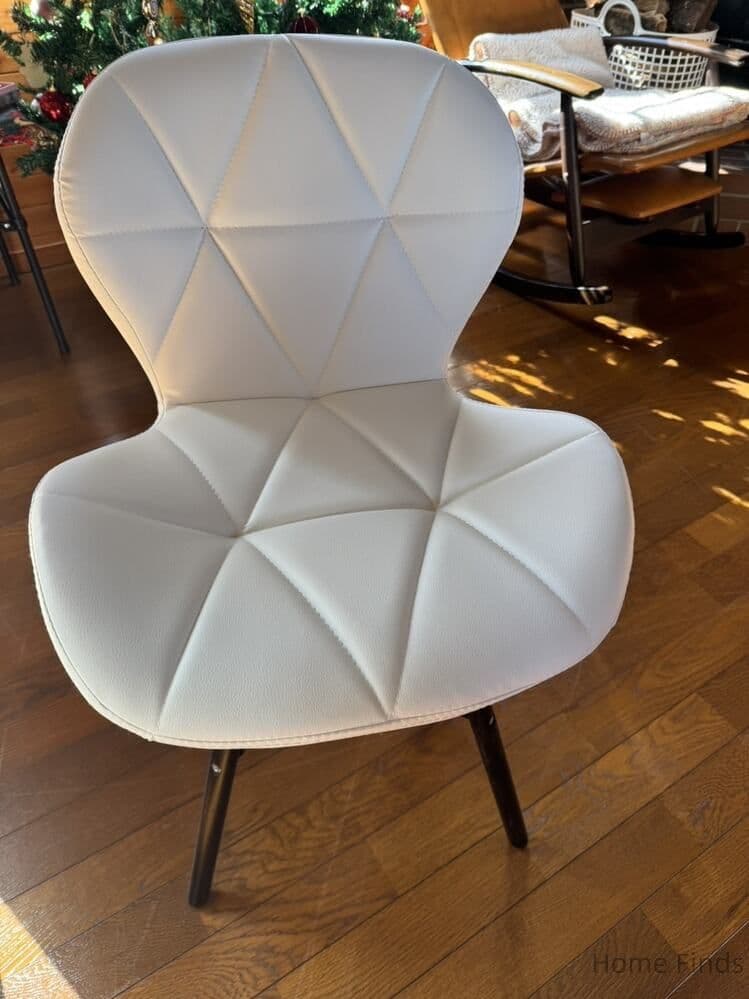 ダイニングチェア 4脚セット PU レザー 木脚 北欧風 組立簡単