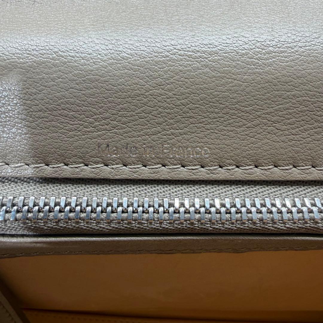 【希少美品】DELVAUX タンペート MM ベージュ フラップ式ハンドバッグ