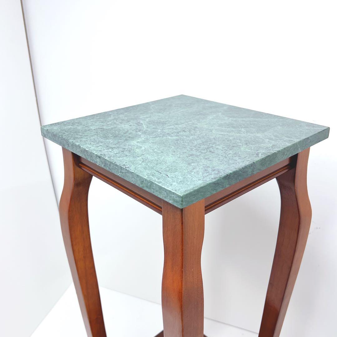 【美品】 Itokin 花台 大理石 サイドテーブル アンティーク 電話台 猫足