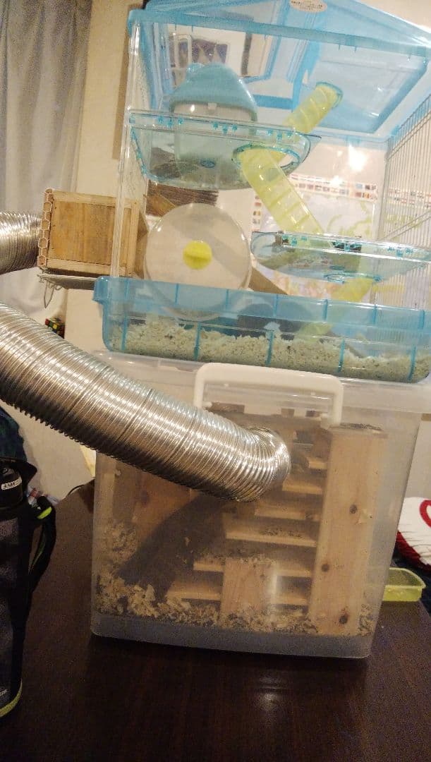 ハムスター用ケージセット　別荘　ワープゾーン　踏み台　隠れ場　アスレチック