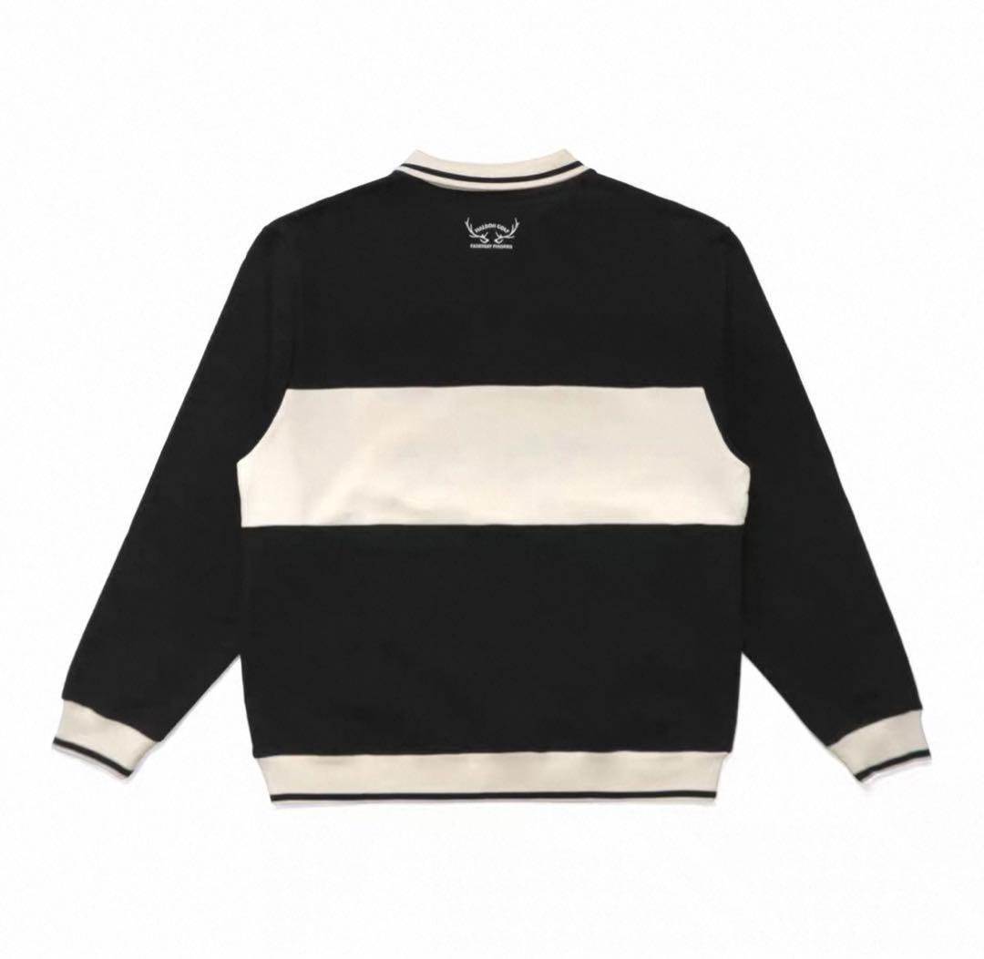 即日発送Malbon メンズハーフジップ トップスゴルフウェアスウェット2XL