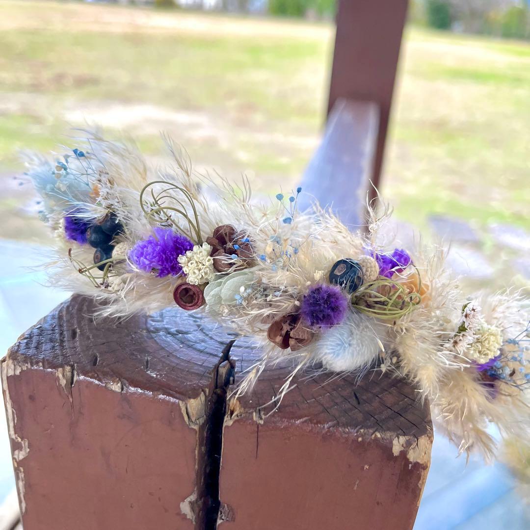 花かんむり　花冠　ハーフバースデー　誕生日　結婚式　ベビークラウン　髪飾り