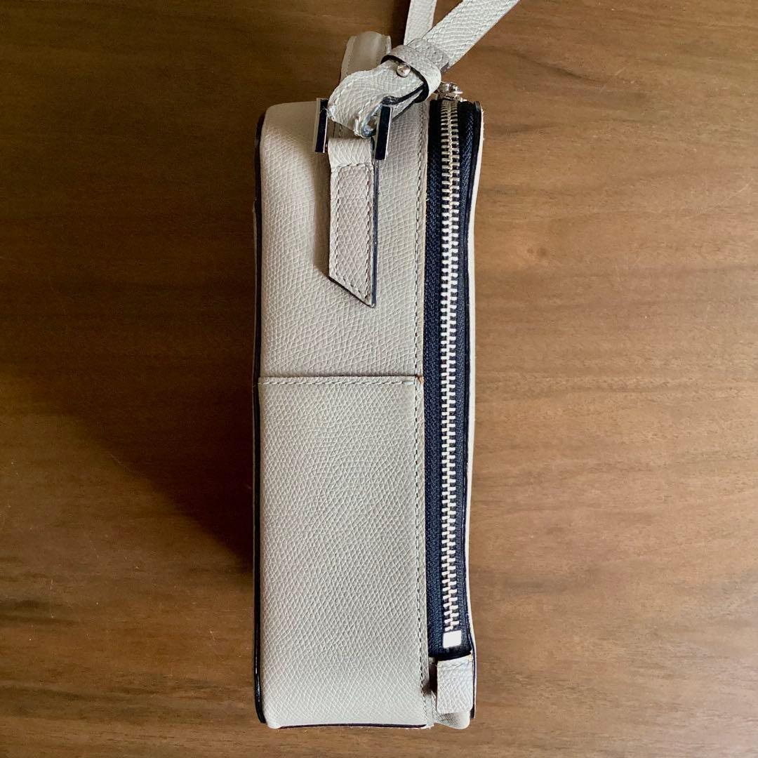 EPOI 2way シキ レザー スクエア　ショルダーバッグ グレージュ　トープ