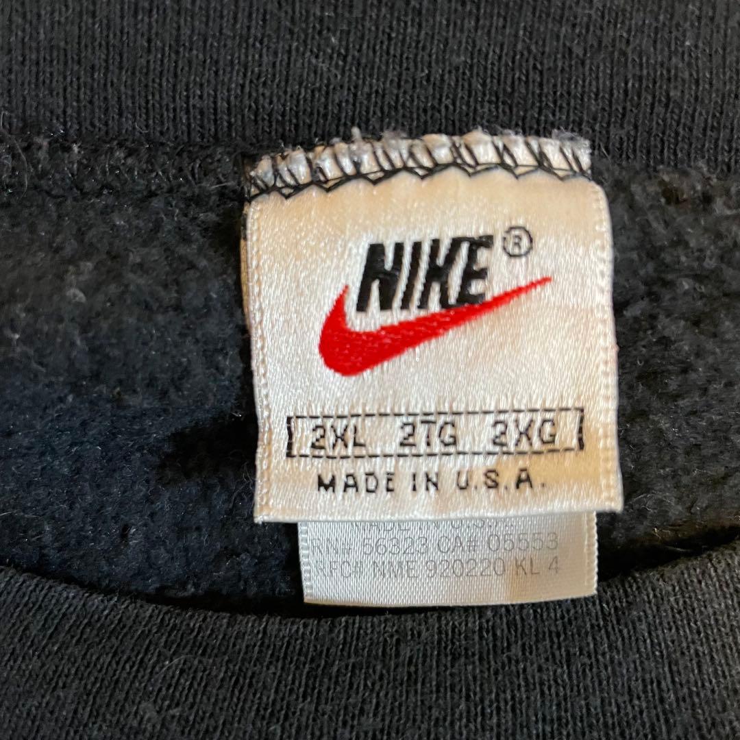 NIKE 90s USA製 スウェット ブラック 白タグ トレーナー