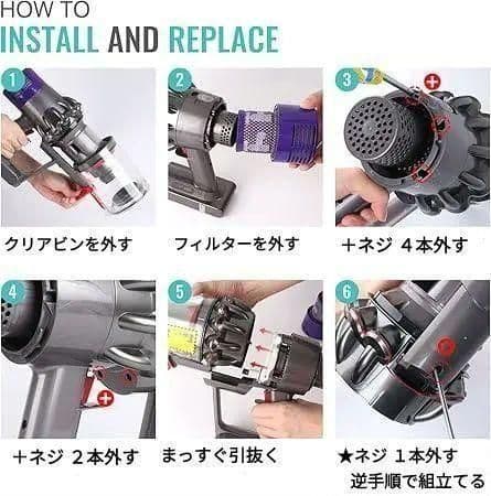 dyson V11/SV14 サイクロンの部品セット