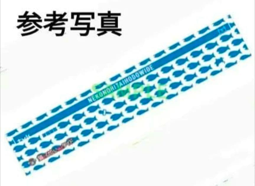 猫のひたいほどワイド 猫と魚の柄のタオル ２種類 セット