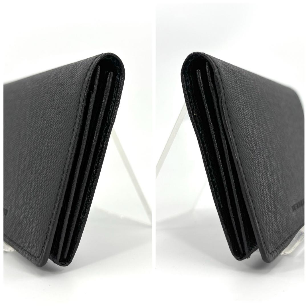 未使用級 BURBERRY バーバリー カードケース 名刺入れ ブラック レザー