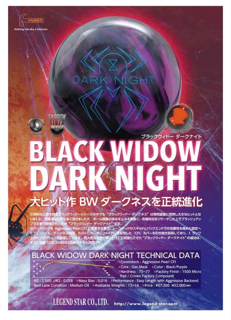 ハンマー　ブラックウィドー　ダークナイト　15ポンド
