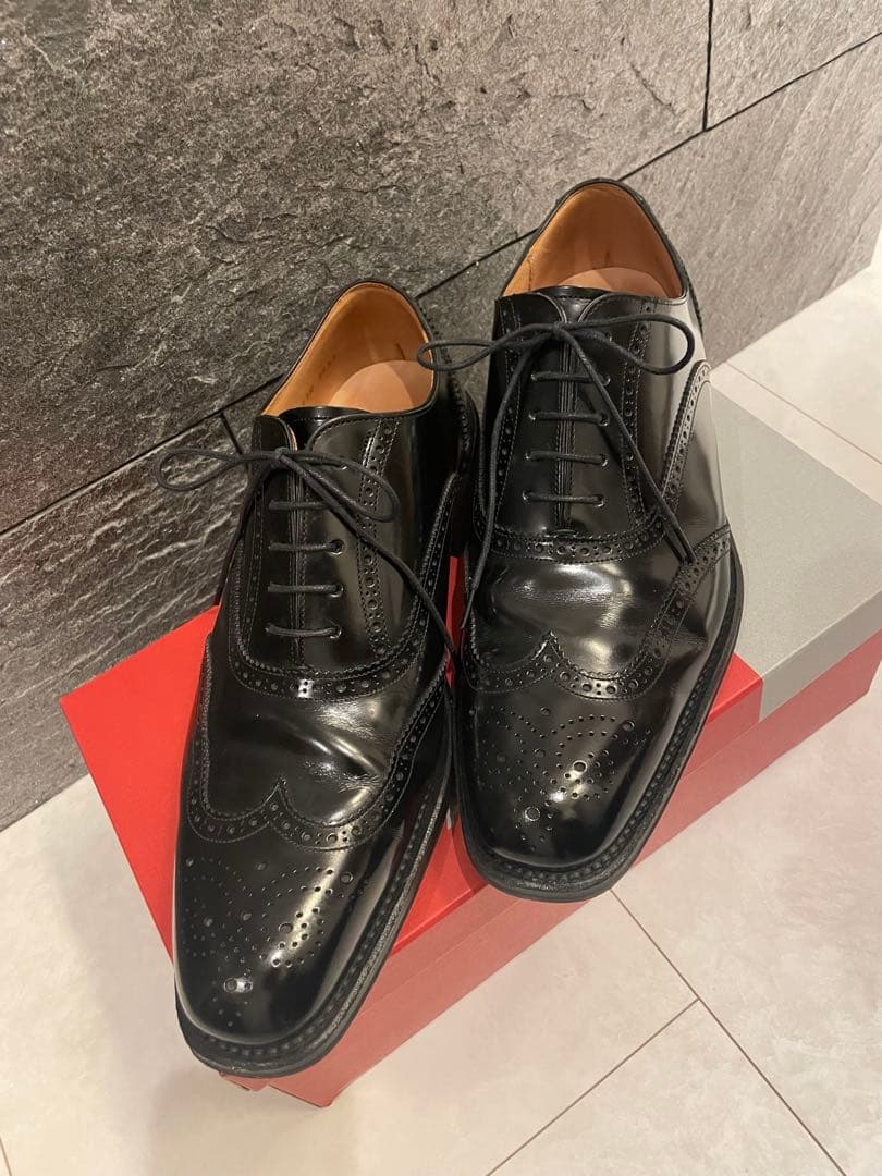 【超美品】 REGAL 717R ウイングチップ 内羽根26.5EEE