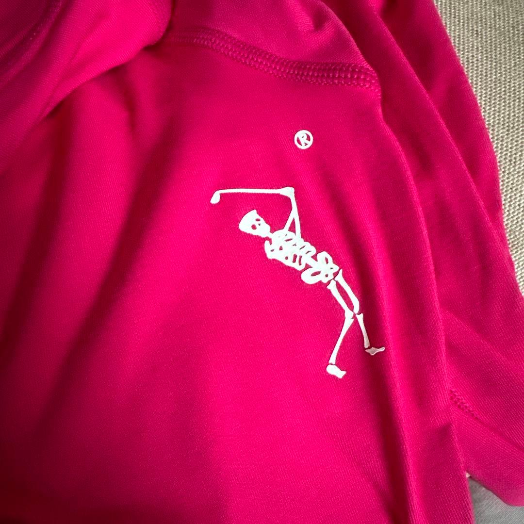 MARK & LONA ピンク 長袖 ハイネック ゴルフウェア