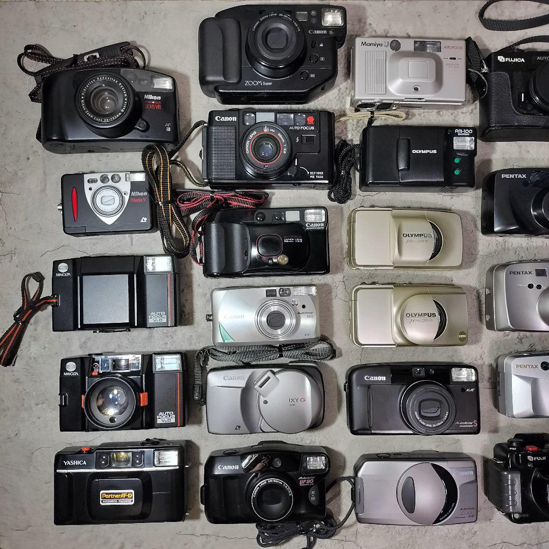 【ジャンク】フィルムカメラ まとめ Canon 他　コンパクト ハーフ カメラ