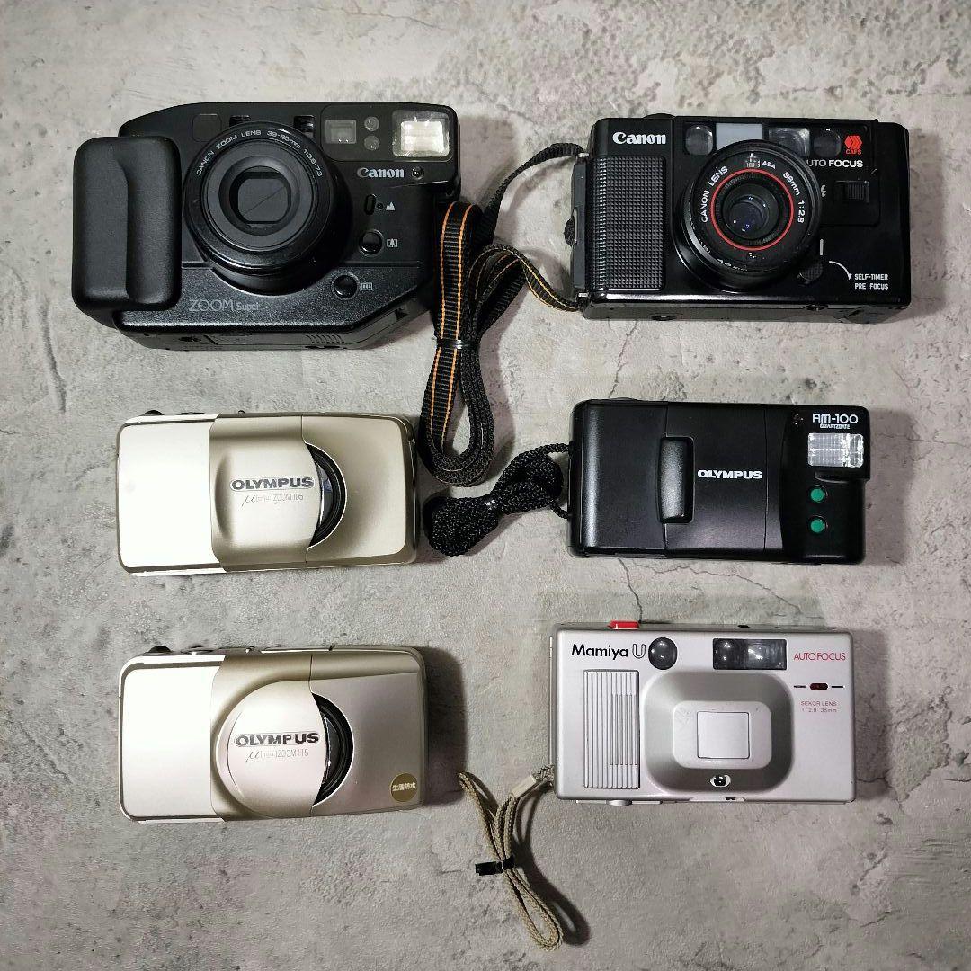 【ジャンク】フィルムカメラ まとめ Canon 他　コンパクト ハーフ カメラ