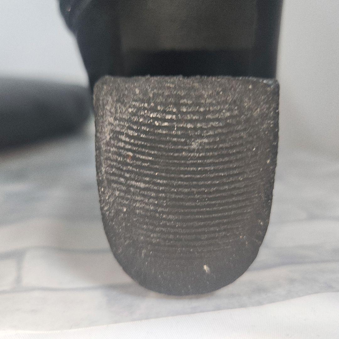 【美品】DIANA ロングブーツ サイドジップ レザー 黒 23.5