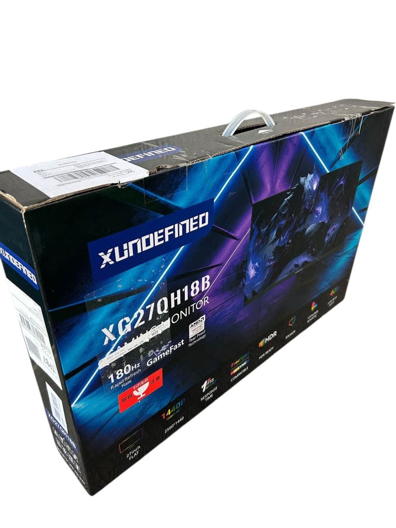 27インチ 180Hz 1ms ゲーミングモニターWQHD FreeSync搭載