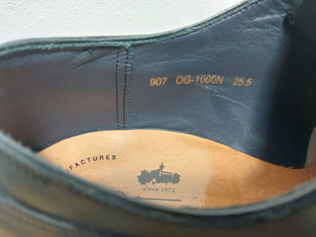 大塚製靴 OG-1000N ストレートチップ