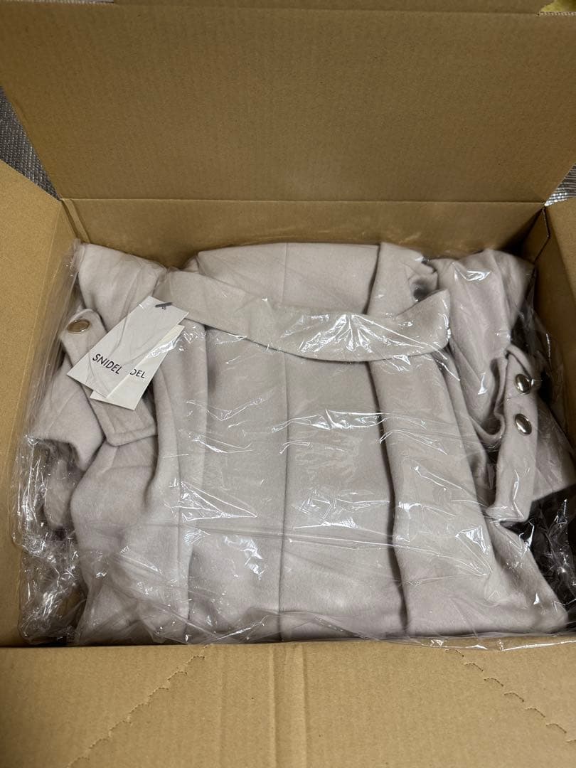 SNIDEL（スナイデル ）ウールカシミヤスタンドカラーコート　アイボリー