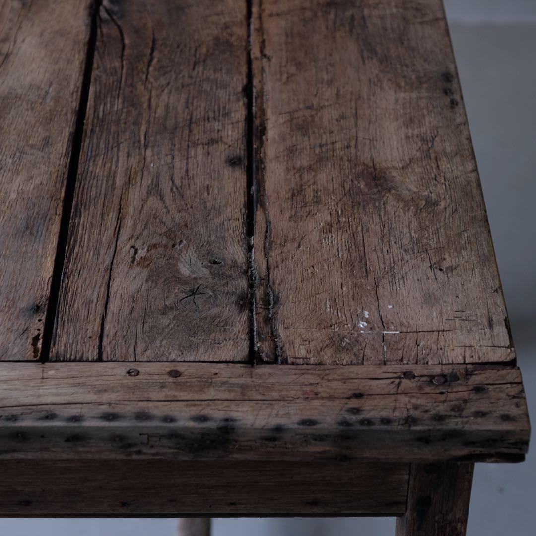 フランス オーク材 １杯抽斗付デスク　机 テーブル 作業台 展示台 アンティーク